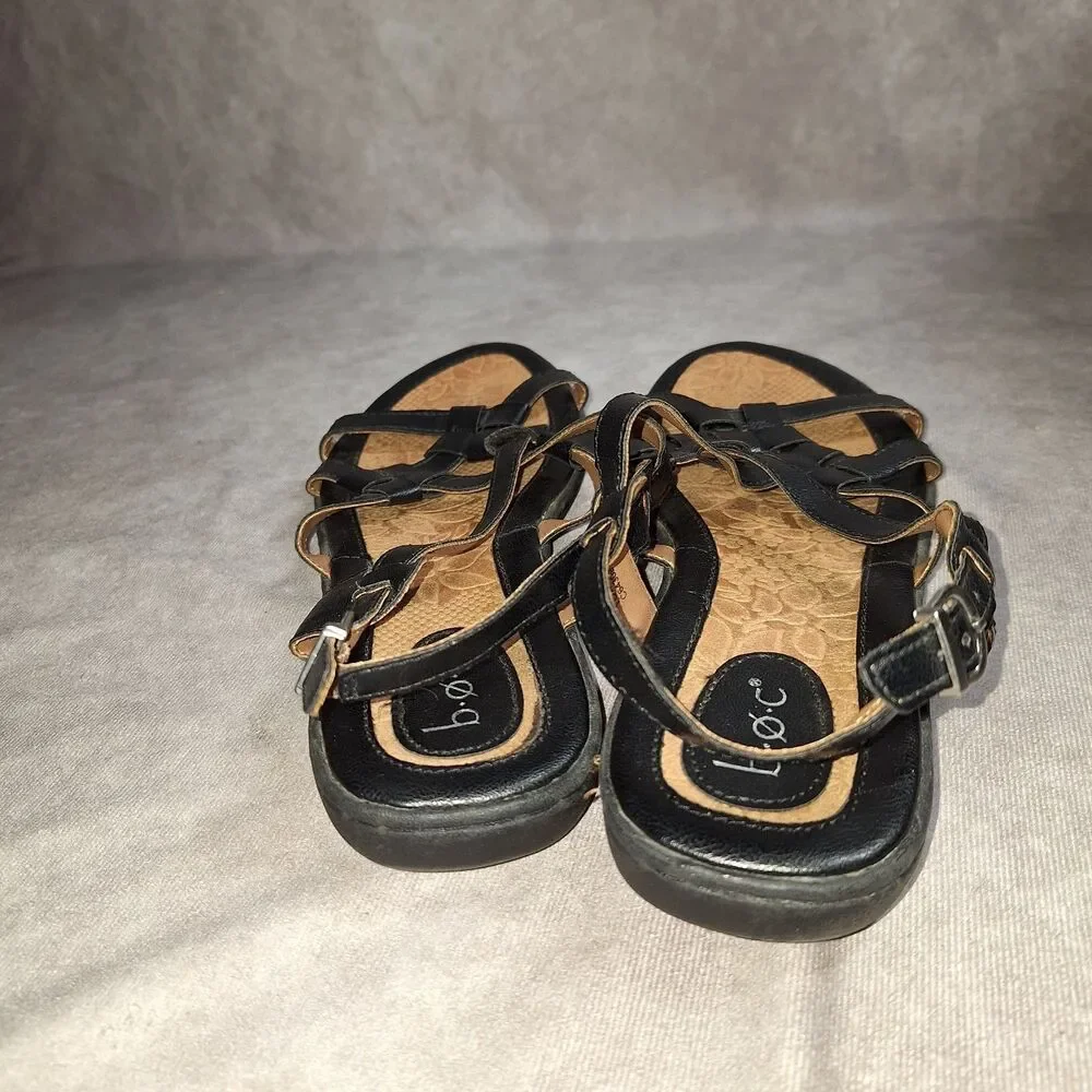 B.O.C Women’s Leather Strappy Brown Sandal Women's Size 10M  C64309